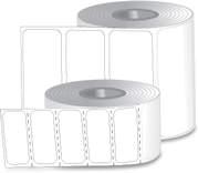 PDC Direct Thermal Label, Paper, 4-1/8", 1200 per Roll - TD-SQBLS-SL - 8 Roll