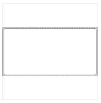 PDC Direct Multi-Purpose Blank Label, Thermal Paper, 4" x 2", White, 2500 per Roll - THERMD11 - 8 Roll