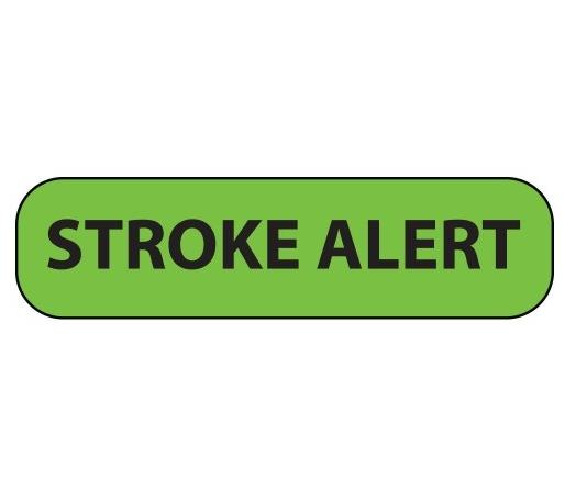 Pdc Healthcare Permanent Paper Stroke Alert Label MV02FG3196P - - MDL-PDCV02FG3196P