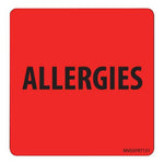 PDC Paper Allergies Label with 1" Core, Fluorescent Red, 2.5" x 2.6" - MV05FR7131 - 400 Each