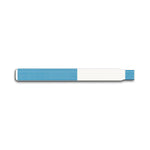 Conf-ID-ent Adult Direct Thermal Wristbands with Adhesive Closure, 1" Core, and Wound Out Style, Blue - WBAA11T-2 - 340 Each