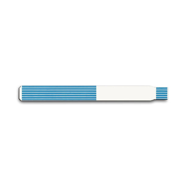Conf-ID-ent Adult Direct Thermal Wristbands with Adhesive Closure, 1" Core, and Wound Out Style, Blue - WBAA11T-2 - 340 Each