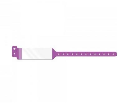 Pdc Confident Shield Poly Snap Adult Wristband, Grape - WBSHDA-13 - 500 Each