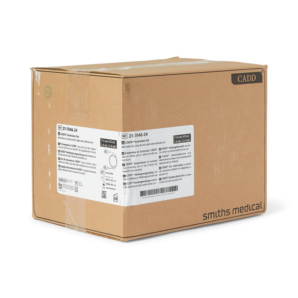 Smiths Medical Standard-Bore Cadd Extension Set, 45" - 21-7046-24 - 50 Each