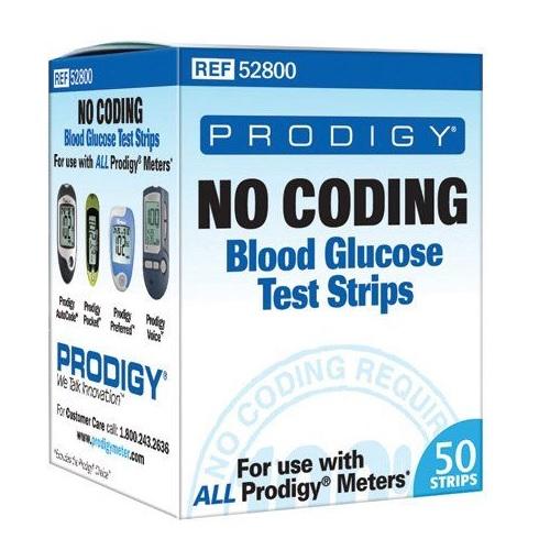 Prodigy Diabetes Care No Coding Test Strip 52800 - 50.0 Each - MDL-PDR52800