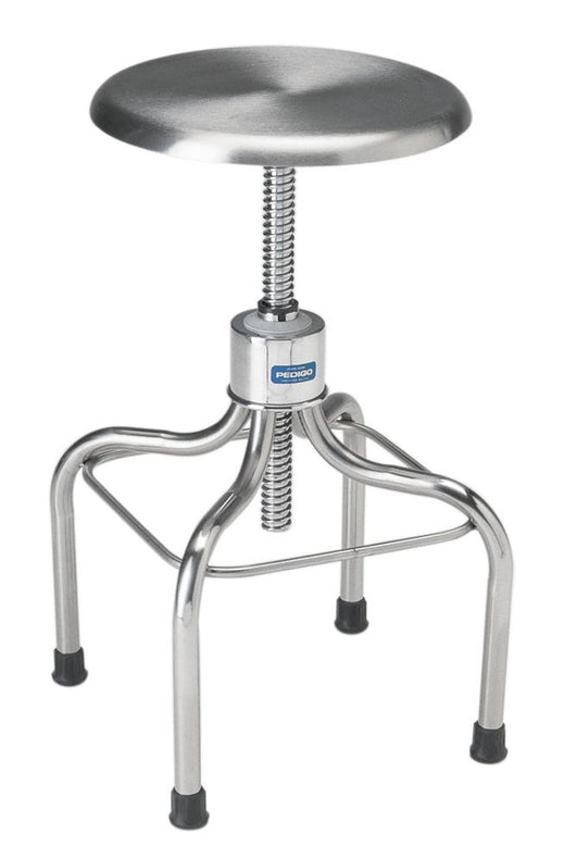 Pedigo Adjustable-Height Stainless Steel OR Stools - P-1037-SS - 1 Each - MDL-PEDP1037SS