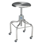 Pedigo Adjustable-Height Stainless Steel OR Stools - P-1037-W/C-SS - 1 Each - MDL-PEDP1037WCSS