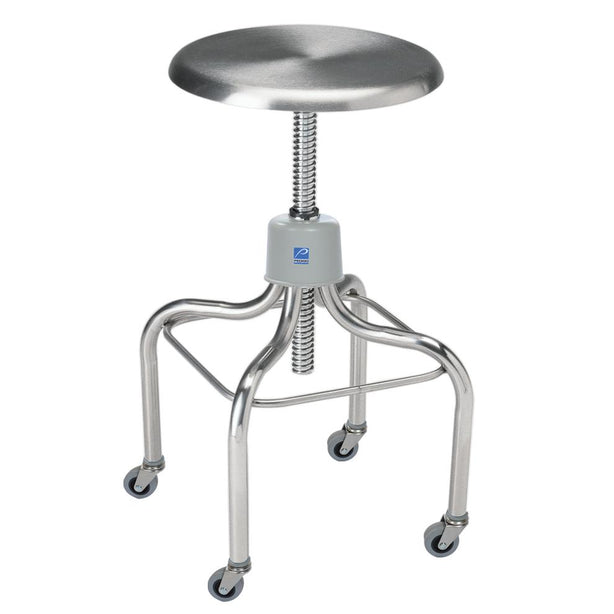 Pedigo Adjustable-Height Stainless Steel OR Stools - P-1037-W/C-SS - 1 Each - MDL-PEDP1037WCSS
