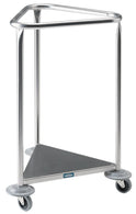 PEDIGO Open Stainless Steel Linen Hamper with 25" Opening, No Lid - P-1121-SS - 1 Each