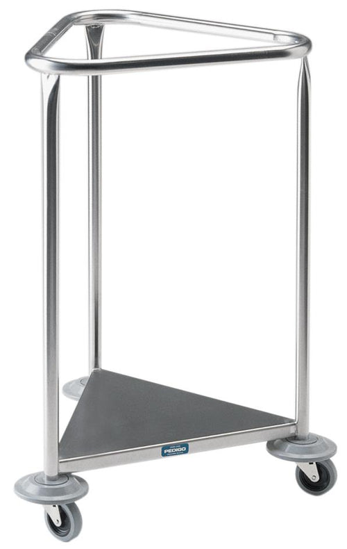 PEDIGO Open Stainless Steel Linen Hamper with 25" Opening, No Lid - P-1121-SS - 1 Each