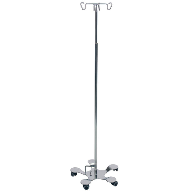 Pedigo Foot Operated IV Stands - P-1576-4 - 1 Each - MDL-PEDP15764