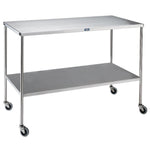 Pedigo Products Inc Pedigo Instrument Tables with Shelf - PEDSG90SS