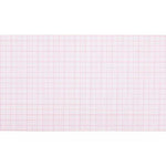 Precision Charts Z-Fold ECG Paper with Red Grid for AT-2 and AT-2+TX, 8.25" x 11", 150 Sheets / Pad - PEG2157017ACS