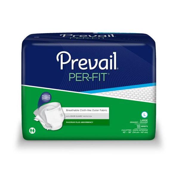 FIRST QUALITY PRODUCTS Prevail Per-Fit Adult Briefs PF013/1 18 Each - MDL-PF0131Z