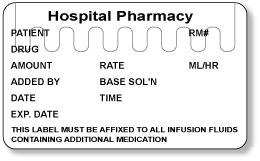 Pdc Healthcare Piggyback Thermal Labels DPSTH-Y - 6.0 Each