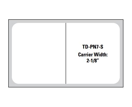 Cerner Direct Thermal Synthetic Label, Permanent, 3" Core, 2" x 1-1/8", White, 5000 per Roll, 6 Rolls/Box, Pdc - TD-PN7-S - 6 Each