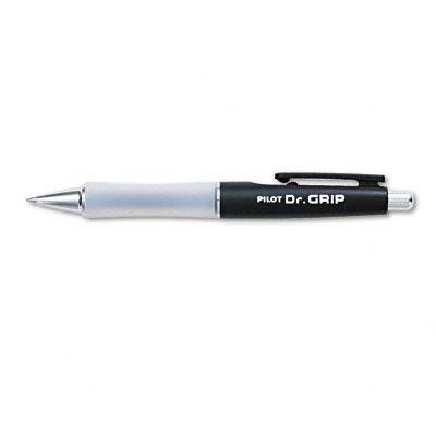 Pilot Of America Ball Point Dr. Grip Retractable Ballpoint Pen, Black Barrel, Medium 1 mm, Black - PIL36100