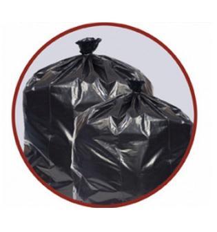 Super Heavy Liner Bag, 38" x 58", 1.8 Mil Thick, 60 gal., Clear, Linear Low Coreless Roll - P6555XC - 50 Each