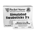 POCKETNURSE Simulated Swabsticks 05-02-1300 25 Pack - MDL-PKI05021300