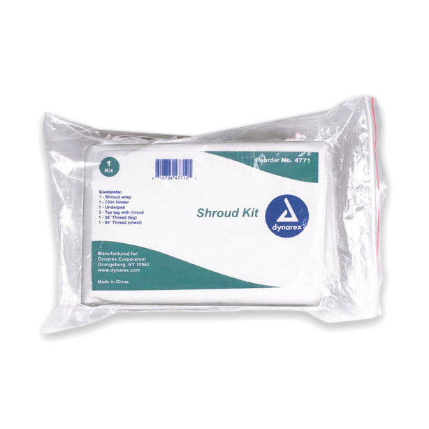 Dynarex Shroud Kit in Polyethylene Bag, for Training Use Only - Not for Human or Animal Use - 4771 - 1 Each