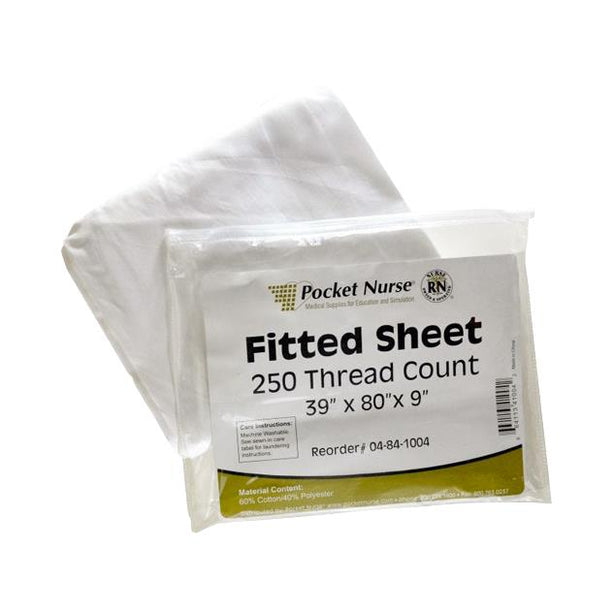 Pocketnurse Pocket Nurse Fitted Bed Sheets 05-84-1004 1.0 Each-MDL-PKI05841004