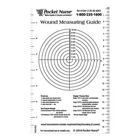 Pocketnurse Pocket Nurse Wound Measuring Guide 05-92-6252 1.0 Each-MDL-PKI05926252