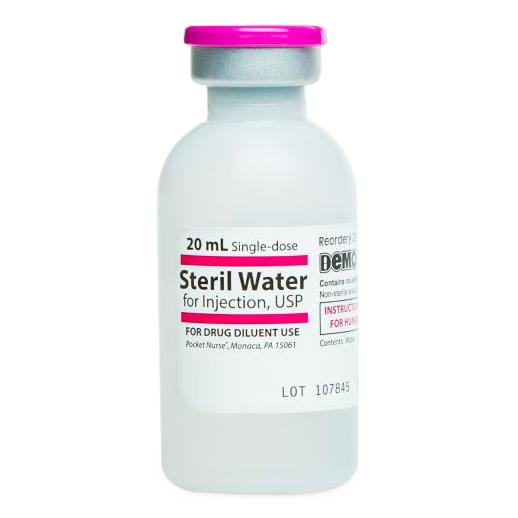 Pocketnurse Demo Dose Water for Injection 06-93-0631 - 1.0 Each - MDL-PKI06930631