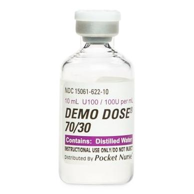 Pocketnurse Demo Dose 70/30 Insulin 06-93-2010 - 1.0 Each - MDL-PKI06932010