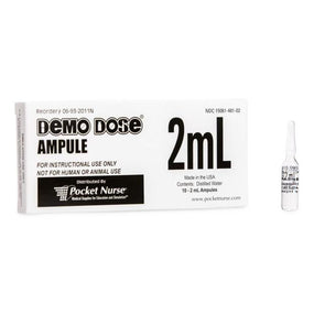 POCKETNURSE Demo Dose Clear Ampule 06-93-2011 10 Each - MDL-PKI06932011