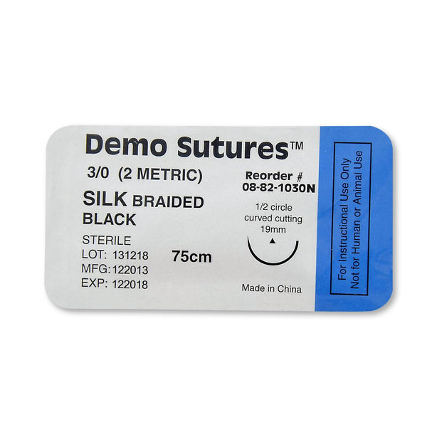 Pocketnurse Demo Sutures with Circle Curved Cutting Needle 08-82-1030 - 12.0 Each - MDL-PKI08821030