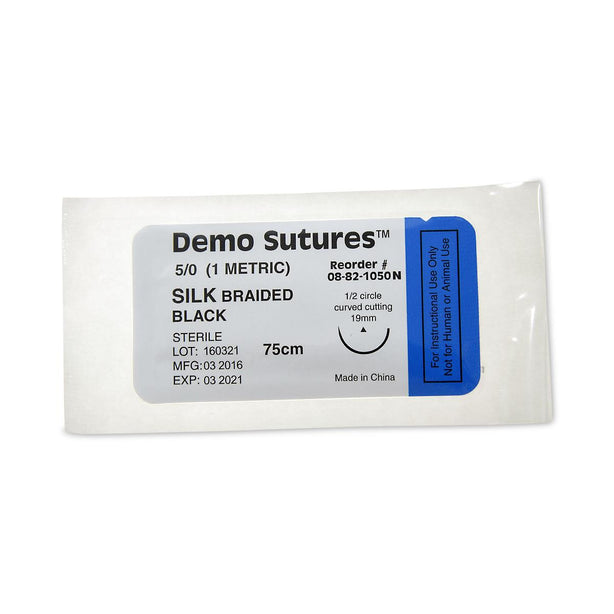 Pocketnurse Demo Sutures with Circle Curved Cutting Needle 08-82-1050 - 12.0 Each - MDL-PKI08821050