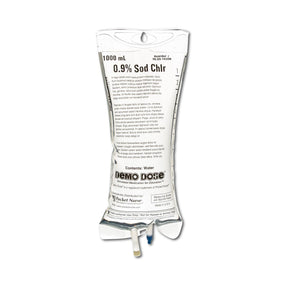 POCKETNURSE Demo Dose 0.9% Sodim Chlorid IV Fluids 06-93-1020-1000ML 1 Each - MDL-PKI10201000ML