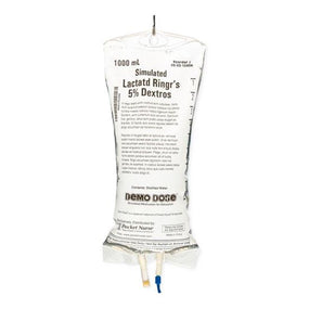 Pocketnurse Demo Dose Lactatd Ringr's 5% Dextros IV 06-93-1040-1000ML 1.0 Each-MDL-PKI10401000ML