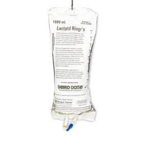 POCKETNURSE Demo Dose 5% Dextros IV Fluids 06-93-1050-1000ML 1 Each - MDL-PKI10501000ML