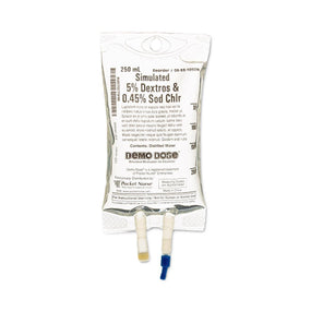 Pocketnurse Demo Dose 5% Dextrose and 0.45% NaCl IV Fluids 06-93-1050-250ML - 1.0 Each
