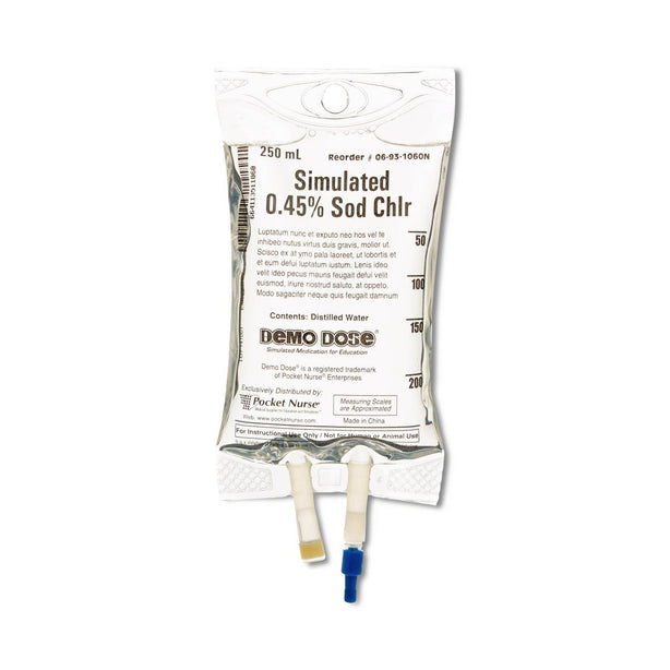 Demo Dose 0.45% NaCl IV Fluids - 06-93-1060-250ML - 1 Each - MDL-PKI1060250ML