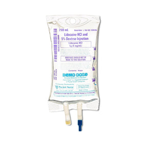 Pocketnurse Demo Dose Lidocaine HCl D5 Premix 06-93-1080-250ML - 1.0 Each