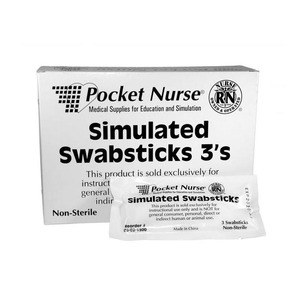 POCKETNURSE Simulated Swabsticks 05-02-1300 1 Each - MDL-PKI5021300