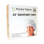 Pocketnurse Pocket Nurse Bouffant Caps 08-75-03-WH24IN - 100.0 Each
