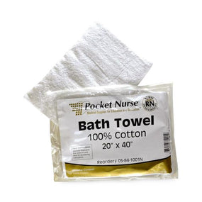 Pocketnurse Pocket Nurse Cotton Bath Towels 05-84-1001 - 1.0 Each