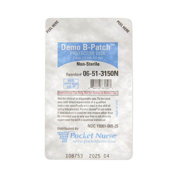 Pocketnurse Pocket Nurse Demo B-Patch 06-51-3150 1.0 Each-MDL-PKI6513150