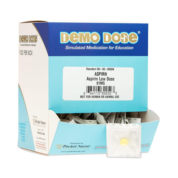 Pocketnurse Demo Dose Acetylsalicylc Acd (Aspirn) 06-93-0050 1.0 Each-MDL-PKI6930050