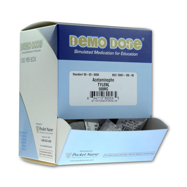 Pocketnurse Demo Dose Acetaminophen Tylenol 06-93-0056 1.0 Each-MDL-PKI6930056