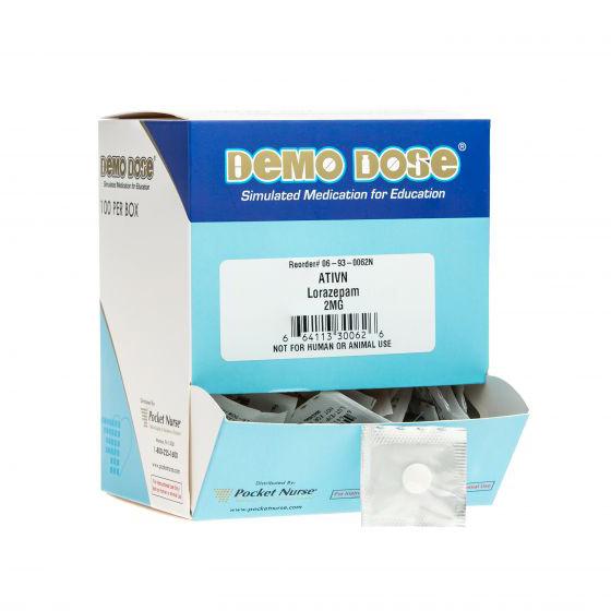 Pocketnurse Demo Dose LORazepm (Ativn) 06-93-0062 1.0 Each-MDL-PKI6930062