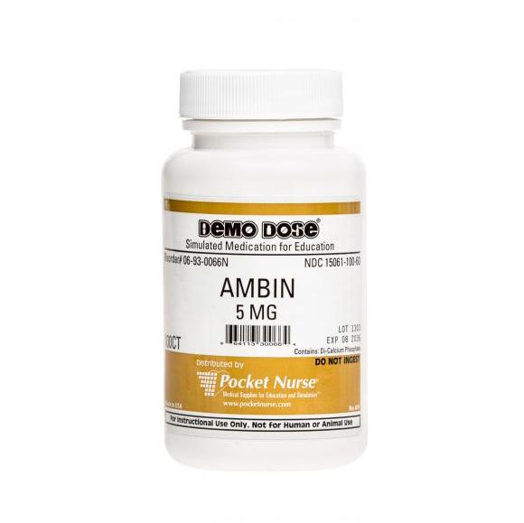 Demo Dose Zolpidm Tartrat (Ambin) - 06-93-0066 - 1 Each - MDL-PKI6930066