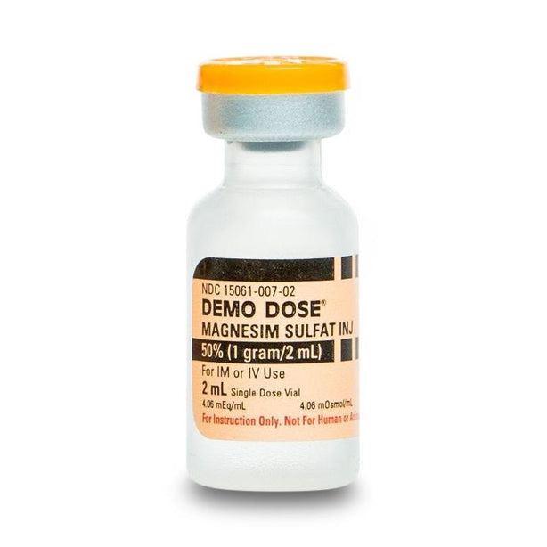 Pocketnurse Demo Dose Magnesim Sulfat 50% Injection Fluids 06-93-0402 - 1.0 Each - MDL-PKI6930402