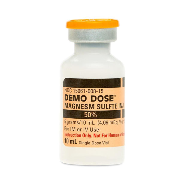 Pocketnurse Demo Dose Magnesim Sulfat 50% Injection Fluids 06-93-0410 - 1.0 Each - MDL-PKI6930410