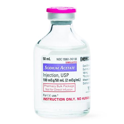 Pocketnurse Demo Dose Sodium Acetate 06-93-0414 1.0 Each-MDL-PKI6930414