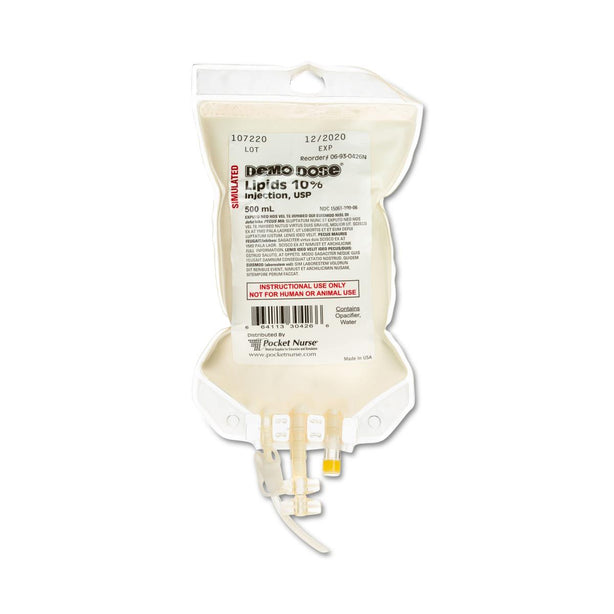 Pocketnurse Demo Dose Lipids IV Fluids 06-93-0426 1.0 Each-MDL-PKI6930426