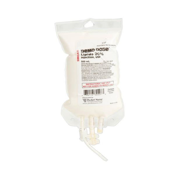 Pocketnurse Demo Dose Lipids IV Fluids 06-93-0427 1.0 Each-MDL-PKI6930427